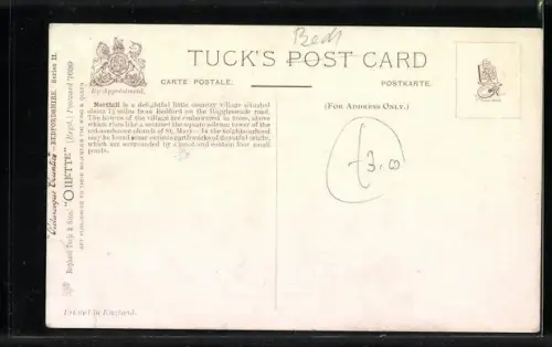 Künstler-AK Northill, Northill Village