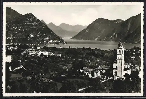 AK Gentilino /Lago di Lugano, Gentilino e Chiesa si St. Abbondio