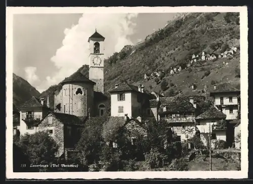 AK Lavertezzo /Val Verzasca, Ortspartie mit Kirche
