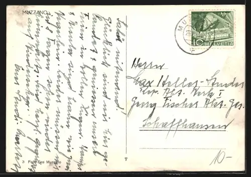 AK Muzzano, Totalansicht aus der Vogelschau