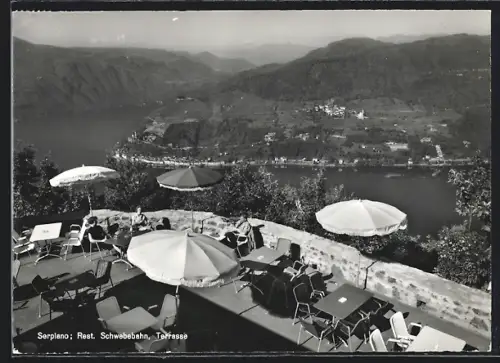 AK Serpiano, Restaurant Schwebebahn, Terrasse