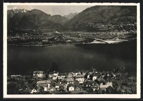 AK S. Nazzaro, Ortsansicht mit See aus der Vogelschau