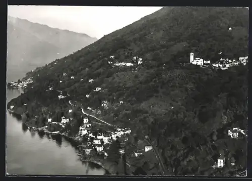AK Ranzo /Lago Maggiore, Ranzo e S. Abbondio, Aerofoto