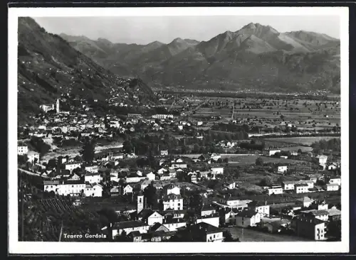 AK Tenero Gordola, Ortsansicht aus der Vogelschau