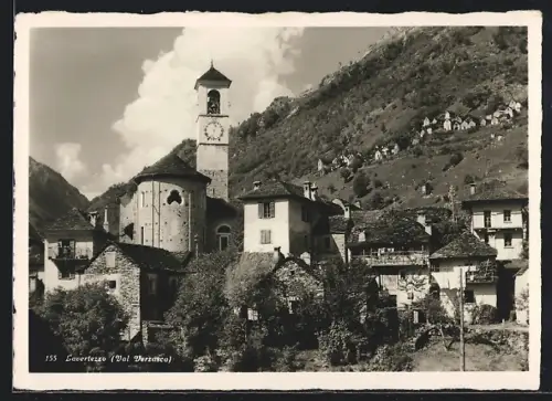 AK Lavertezzo /Val Verzasca, Ortspartie mit Kirche