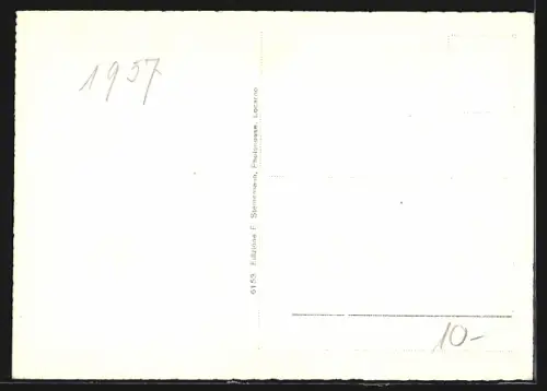 AK Minusio, Ortsansicht aus der Vogelschau