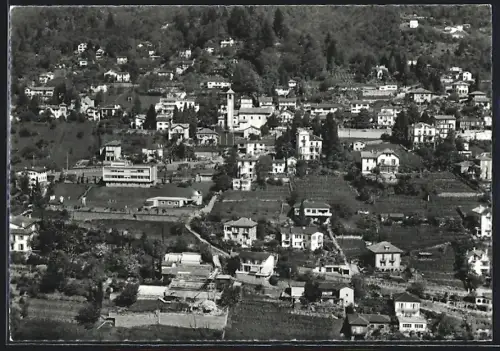 AK Monti della Trinità s/Locarno, Totalansicht aus der Vogelschau