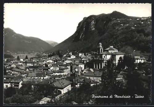 AK Mendrisio, Panorama di Mendrisio, Inaugurazione locomotiva Glarus, 1958
