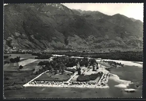 AK Tenero /Lago Maggiore, Camping Campofelice, Aerofoto