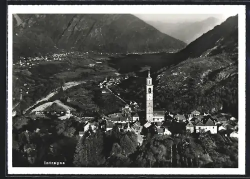 AK Intragna, Ortsansicht aus der Vogelschau