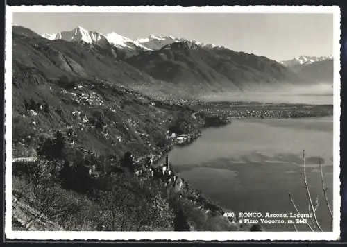 AK Ronco, Ronco, Ascona, Locarno e Pizzo Vogorno