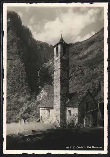 AK San Carlo /Val Bavona, Kirche