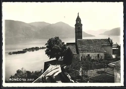 AK Ronco, Blick zur Kirche
