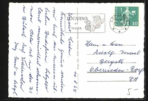 AK Ronco, Blick zur Kirche