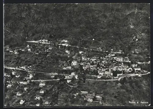 AK Ronco-s-Ascona, Panorama, Fliegeraufnahme