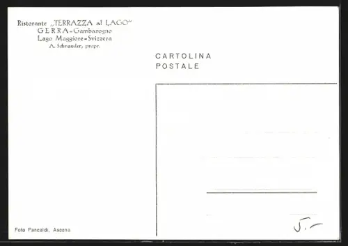 AK Gerra-Gambarogno, Ristorante Terrazza al Lago