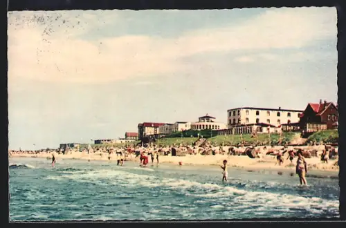 AK Wangerooge, Strand, Badegäste, Strandhotels