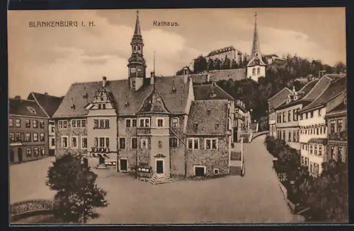 AK Blankenburg i. H., Rathaus
