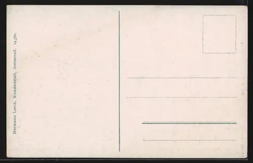 AK Dortmund, Südwall mit Bismarck-Denkmal