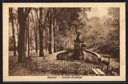 AK Herford, Schiller-Denkmal