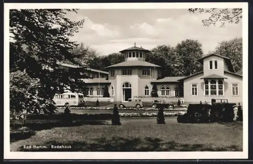 AK Bad Hamm, Badehaus, Hotel Restaurant Feldhaus