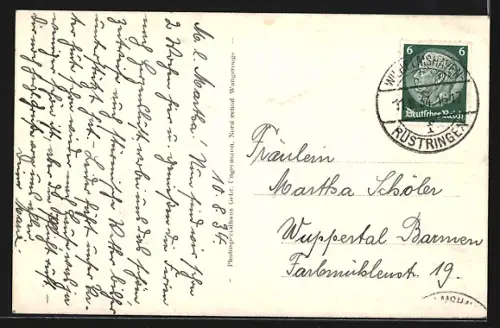 AK Wangerooge, Strand bei Flut, 