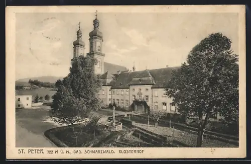 AK St. Peter / Schwarzwald, Klosterhof