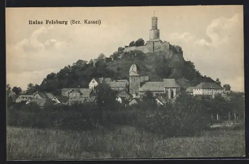 AK Felsburg /Kassel, Ruine Felsburg