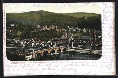AK Heidelberg, Blick vom Philosophenweg
