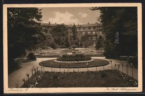 AK Hanau a. M., Im Schlossgarten