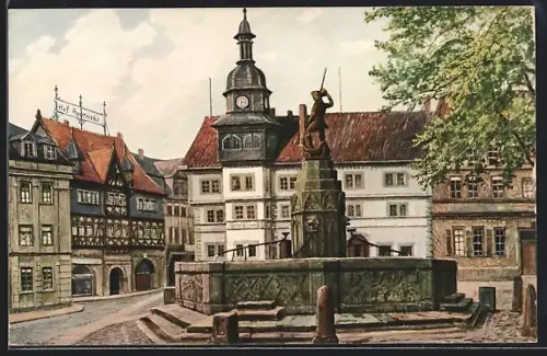 AK Eisenach / Thür., Marktplatz
