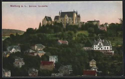 AK Marburg a. L., Schloss, Nordseite
