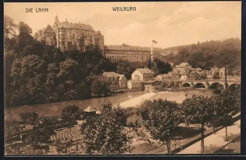 AK Weilburg, Partie an der Lahn