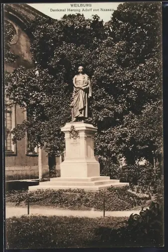AK Weilburg, Denkmal Herzog Adolf von Nassau