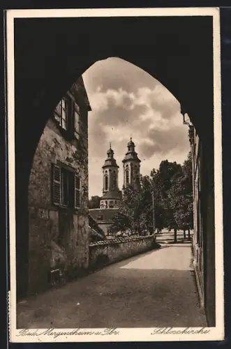 AK Bad Mergentheim a. Tbr., Schlosskirche