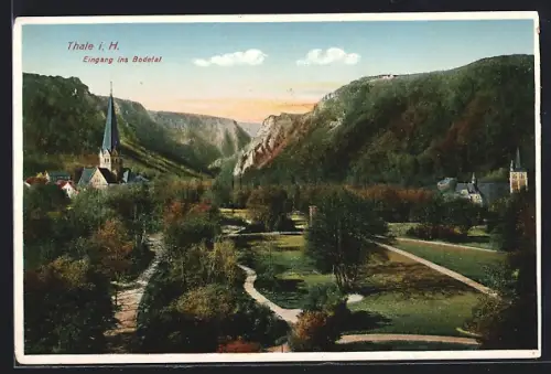 AK Thale i. H., Eingang ins Bodetal