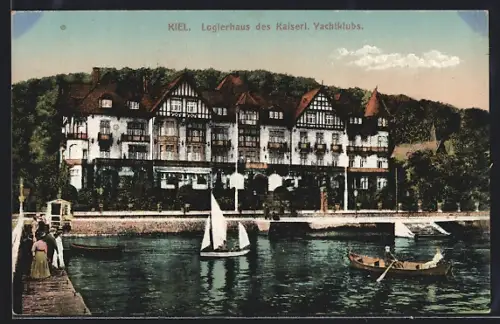 AK Kiel, Logierhaus des Kaiserlichen Yachtklubs
