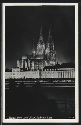 AK Köln, Kölner Dom, Reichsbahndirektion