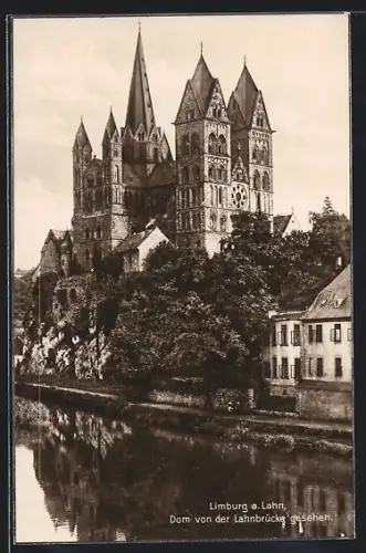 AK Limburg a. Lahn, Dom von der Lahnbrücke gesehen