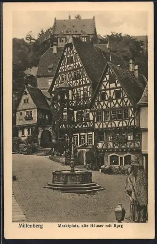 AK Miltenberg, Marktplatz und Burg