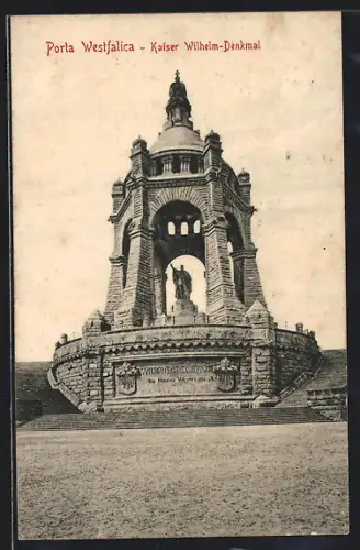 AK Porta Westfalica, Kaiser Wilhelm-Denkmal