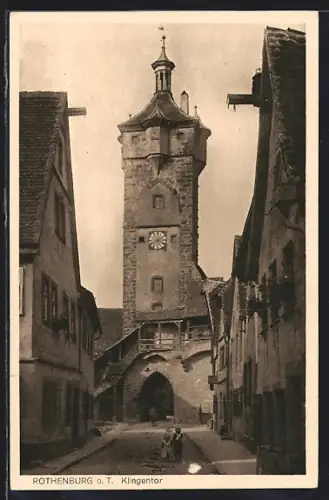 AK Rothenburg o. T., Klingentor