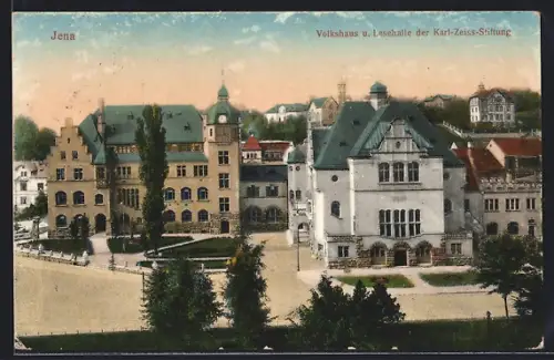 AK Jena, Volkshaus und Lesehalle der Karl Zeiss-Stiftung