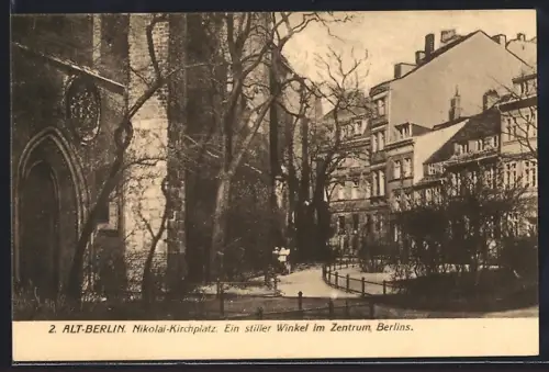 AK Alt-Berlin, Nikolai-Kirchplatz