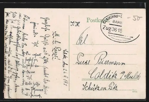 AK Chemnitz, Statuen vor dem Rathaus