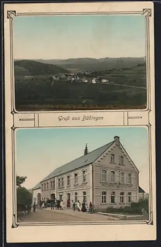 AK Büdingen im Westerwald, Gasthaus und Metzgerei Karl Geisler