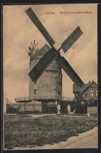 AK Linden / Hannover, Mühle auf dem Lindener Berge