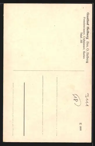 AK Wieren /Uelzen, Gasthof Helberg, Bes. O. Helberg, Garten