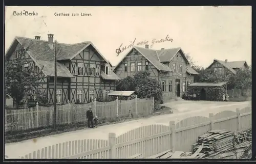 AK Bad Berka, Gasthaus zum Löwen