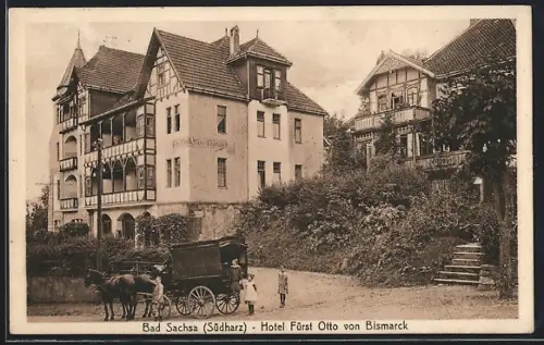 AK Bad Sachsa /Südharz, Hotel Fürst Otto von Bismarck